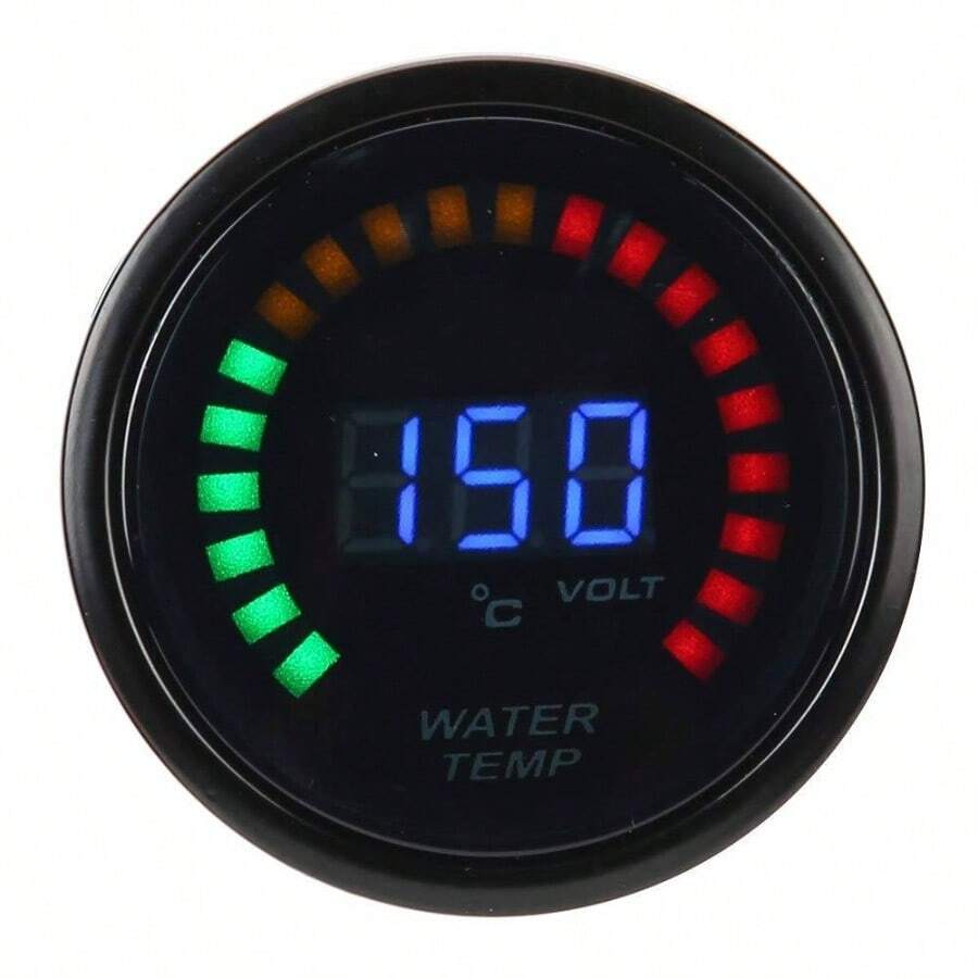 Bnineteenteam Medidor de Temperatura del Agua LED, Medidor de Temperatura de Temperatura de Temperatura del Agua de Automvil Digital con Sensor 52 Mm 20u2011150 C Durante 12V Automtico - inicial - Ver 1