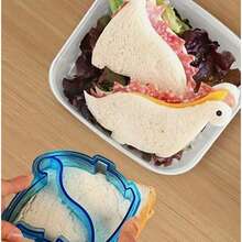 4 Pcs Dinosaur Sandwich Cutter Set For Kids, Plastic Bread Molds And Toast Cutter Shapes, DIY Cute Sandwich Making Tools For School Meals And Bento Lunch Accessories, Fun Kitchen Gadgets For Children, Perfect For Breakfast, Snacks, Parties And Lunch Box Preparation ( Material, Easy To Clean, Reusable)