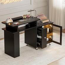 美甲桌/美甲台，玻璃柜门美甲工作台，带集尘器、可拆卸亚克力容器、柜子和抽屉，梳妆台，美甲工作台，美甲桌，沙龙设备，美甲桌，美甲师工作台，沙龙家具，美甲师工作台，便携式美甲桌，可折叠美甲工作台，沙龙工作台，美甲桌，工作台，美甲工作台，美甲用品，美甲桌，美甲桌，廉价美甲桌，美甲工作台，美容院设备，美甲桌，美甲桌，美甲工作台，美发沙龙设备，美甲桌，美甲沙龙家具，便携式美甲桌 - 查看 7