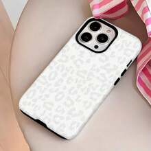 White Leopard Print Design Elemt-Design Phone Case, Suitable For Models 16, 15, 14 Pro Max, 13, 12, 11, XR, XS Plus Phone Cases, Made Of TPU Silicone Material, Providing Shock And Drop Protection, With Drop Protection Function, And Has A Very Good Hand Feel.It Is The Most Suitable Gift For Family, Frids, And Loved Ones..Holiday Phone Accessories.Pink Christmas 17 Pro Max Case Family Cover 17 Pro Max An Excellent Gift For Friends Girlfriend Or Boyfriend Fundas Cheap Gifts For Women Y2k Phone Case Anime Mobile Phone Case Phone Cases Cute Phone Cases Bear Phone Case New Year Mobile Phone Case - White CZ Hollow Out 222 - View 12