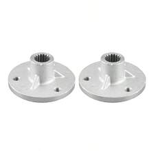 Buje de Rueda Trasera de 3 Pernos 17T, par de Ejes de Aleaciones de Acero, Buje de Rueda de Eje Trasero, Apto para Quad Bike ATV Go Kart con Neumticos de 5 Pulgadas - Por defecto - Ver 9
