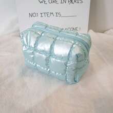 1pc Cute Makeup Bag Diamond Grid Square Waterproof Clear Cosmetic Bag Fashionable Clutch Pouch Wallet Small Items Storage Bag For Key, Earphone, Coin, Lipstick, Lip Oil, Card, Girls'Accessories College Vacation Cruise Summer Holiday Essentials Organizer Bag With Zipper Women's Makeup Storage Bag Make Up Bag Makeup Pouch Toiletry Bag Wash Bag Travel Essential Cruise Essentials Vacation Essentials For Men Women