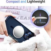 Magnetic Selfie Mirror MagSafe Magnetic Phone Rear Selfie High-Definition Vlog Mirror Camera Auxiliary Camera Convex Mirror Compatible With IPhone And Android Photography Accessories