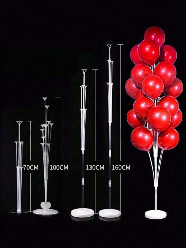 70/100/130/160cm Balloon Arch Stand Kits, Include Table Balloon Stand & Self-Adhesive Base, Balloon Column Stand, Balloon Accessories, For Wedding Birthday Decoration Scene Layout, Birthday Party, Wedding Anniversary (Balloons Not Included)
