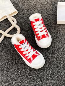 Zapatos de lona blancos, zapatillas deportivas de media caña, zapatos de lona para niños, zapatos de estilo coreano sencillo para niños/niñas en primavera/otoño, zapatos deportivos de moda de cordones de caña baja, zapatos clásicos de lona de caña alta, zapatos casuales de skate para niños