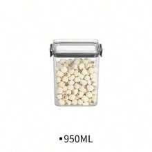 1 pieza Frasco sellado para almacenamiento de alimentos, organizador de cocina, recipiente a prueba de humedad e insectos, resistente al frío y al calor, material, herramienta de cocina, adecuado para almacenar granos, productos secos, aperitivos, arroz, trigo, nueces, frijoles, azúcar y talla grande