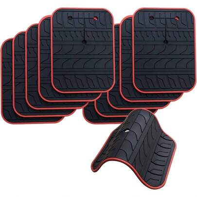 Protector de araazos de coche para portabicicletas de maletero, almohadillas para orejas de silicona antideslizantes antigolpes, almohadillas para orejas protectoras de pintura de coche, patrn de