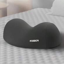 1 pieza Almohada de apoyo de cuello de unicolor simple, almohada cervical para dormir para adultos, almohada de masaje de la columna vertebral, almohada de cuello, almohada fisiológica contorneada