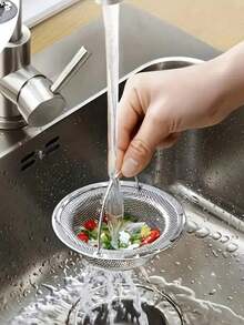 1 Pack Premium Stainless Steel Sink Strainer - Rust-Proof, Easy To Clean, Durable Kitchen And Bathroom Drain Hair Ball Stopper, Kitchen Sink Strainer For Vegetables And Debris