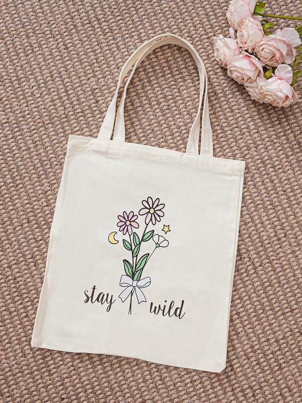 1 Stück, extra große und robuste Segeltuch-Tragetasche - wasserdicht, faltbar, wiederverwendbar für Einkaufen, Strand, Markt, Picknick, Reisen, Segeltuch-Schultertasche, Tasche mit Buchstaben-Muster, lässige Tragetasche, große Kapazität, wiederverwendbare Einkaufstasche, einfach und vielseitig, klassischer Stil