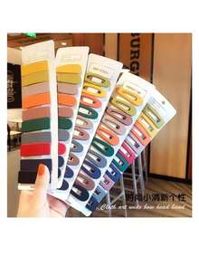 10 Pieces Tic Tac Hair Clips Kit Large Colorful Geometric Hair Clips / Women's Fashion Accessories For Women And Girls / Hairstyles And Party - 彩色 - 查看 5