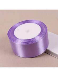 1pc Colorful Satin Ribbon, 4cm Pink Satin Ribbon, 22m Multifunction Rose Bow Satin Ribbon For Cake, Christmas Decoration, Lace Satin Ribbon For Flowers, Fabric Satin Ribbon For Holiday Decoration, Crafts And Gift Wrapping, Versatile Polyester Satin Ribbon For Creative Crafts, Sewing, Cake Decoration And Holiday Decoration - Multicolor - View 18