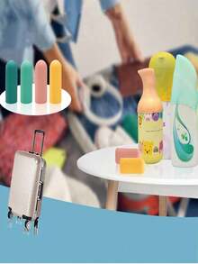 4pcs Travel Container Leak-Proof Covers, 12/10/8/4/1pcs Set Silicone Leak-Proof Bottles For Toiletries, Fits Most Bottle Sizes, Elastic Sleeves, Unisex, Multicolor, Suitable For Travel Organizer, Travel Essentials, School Supplies, Holiday Camping, Mini Perfume (Unisex), Beach Fragrance, Christmas Gift, Halloween Gift - 彩色 - 查看 2