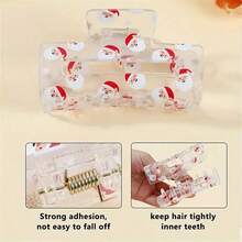 1 sztuka kwadratowa spinka do włosów z motywem świątecznym, przezroczysta spinka do włosów, kwadratowa spinka do włosów z motywem Świętego Mikołaja, spinka do włosów z motywem rekina, urocza spinka do włosów z kreskówkowym motywem, spinka do włosów z pazurami na karku, akrylowa ozdoba do włosów. Prezent świąteczny., Jesień, Włosy, Akcesoria do włosów, Akcesoria, Akcesoria do włosów dla kobiet, Podróże, Akcesoria do włosów, Akcesoria damskie, Akcesoria do włosów, Akcesoria do włosów, Narzędzia do włosów, Akcesoria do włosów, Akcesoria, Akcesoria kosmetyczne, Prezenty, Podróże, Prezenty dla kobiet, Akcesoria do włosów, Ozdoby do pończoch