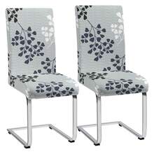 1/2/4/6 buc. huse de scaun elastice imprimate, 160 g/m² îngroșate, potrivite pentru casă, hotel, restaurant, scaun de sufragerie, toate anotimpurile - Multicolor - Vizualizare 35