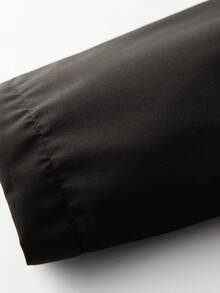 Men's Hooded Long Sleeve Jacket, Overall Minimalist Design. Practical Hoodie, Convenient Zipper Closure, Multiple Pockets For Both Aesthetic And Storage Purposes, Suitable For Daily Commute And Light Outdoor Activities. - Black - View 8