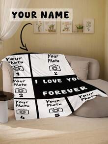 بطانية صور قابلة للتخصيص، بطانية عائلية، بطانية صور، نمط 9 شبكات، بطانية تذكارية. مناسبة كهدية للبنات والأولاد والبالغين في عيد الحب، خفيفة الوزن، بطانية طفل، بطانية فليس مخصصة، بطانية صور مخصصة، بطانية رمي مخصصة، بطانية طفل مخصصة، بطانية حديثي الولادة، مناسبة لعيد الأم والميلاد وعيد الطفل - متعدد الألوان - مشاهدة 6