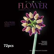 花束积木套装，DIY组装，单枝永生花，玫瑰，人造花，创意装饰，花瓶装饰，家居装饰，适用于节日礼物，生日礼物，情人节礼物，结婚礼物，圣诞节礼物 - 花枝 - 查看 21