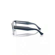 Ray-Ban Unisex Mega Hawkeye Optics Eyeglasses, RB0298V |  | Women Eyewear Frames - Màu xanh trên màu xanh trong suốt - Xem 5