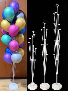 70/100/130/160厘米气球拱门支架套装，包含带自粘底座的桌面气球支架、气球柱支架、气球配件，适用于婚礼、生日装饰、生日派对、周年纪念日（不含气球）