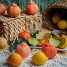 Lemon & Orange Silicone Molds - 3D Fruit Candle, Soap & Resin Moulds For DIY Crafts And Home Decor