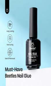Beetles 15ml Gel Nail Glue 9 In 1 For Acrylic Nails Tips And Clear Press On Nails, Long Lasting Extension Glue, Base Coat, Blooming Art Gel, Fall Halloween Nails, U V Light Cured - ColorF - 查看 2
