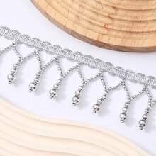 1/2Yards Bead Tassel Fringe Trim Jewelry Accessories Height 5cm Tassels Line Diamond Diy Stones Or Sequins For Clothes Silvery Pendant Decor Jewelry Parts - Multicolor - View 11