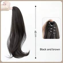 Relaxed Curly Layered Claw Jaw Ponytail Hair Clips Naturally Curly Long Hair High Temperature Hairpiece Ponytail Claw Clip Casual Halloween (Randomly Includes 3-Prong And 7-Prong Clips), Claw Clip Fall Winter Hair Accessories For Women For Vacation Outfits Woman Elegant Hair Clutch