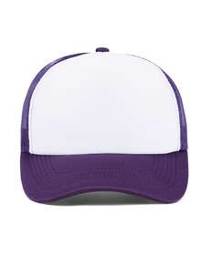 1 Pc, Unisex Custom Foam Trucker Hat With Embroidery, Personalized Foam Hat, Unisex Foam Trucker Hat, Custom Caps, Custom Hats, Trucker Hats, Dawg, Vintage, Casual, Unisex, Hipster, Old Money, Stylish, Cute, Custom, Personalized, Unique, Customized, Ideal Gifts For Him, Ideal Gifts For Her, Boyfriend, Girlfriend, Family, Friends, Grandparents, Her, Summer - Multicolor - View 27