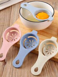 2/1pc Egg White Separator Egg Yolk White Separator Egg Separator Egg Whites Strainer Filter Divider Egg Separator Tool Kitchen Baking Gadget - Multicolor - View 1
