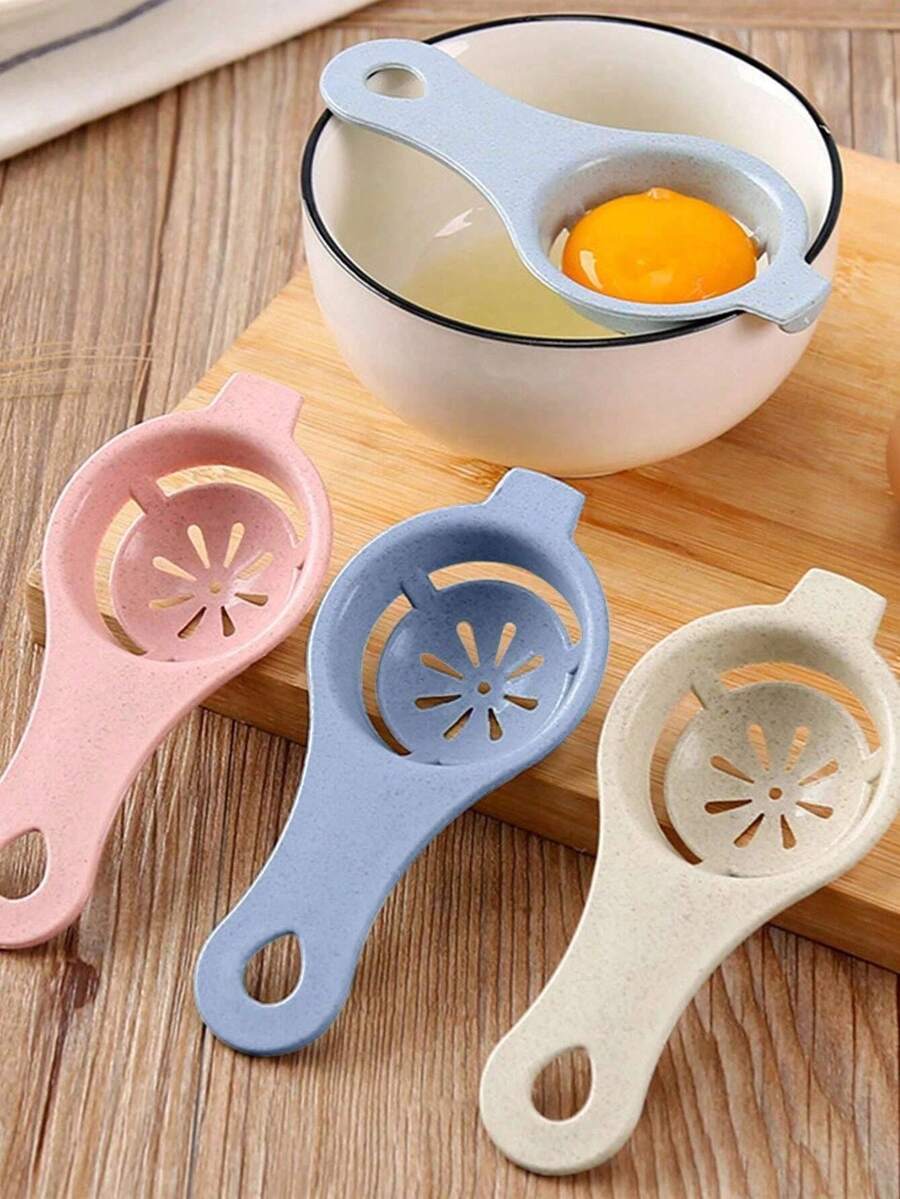 2/1pc Egg White Separator Egg Yolk White Separator Egg Separator Egg Whites Strainer Filter Divider Egg Separator Tool Kitchen Baking Gadget - Multicolor - View 1