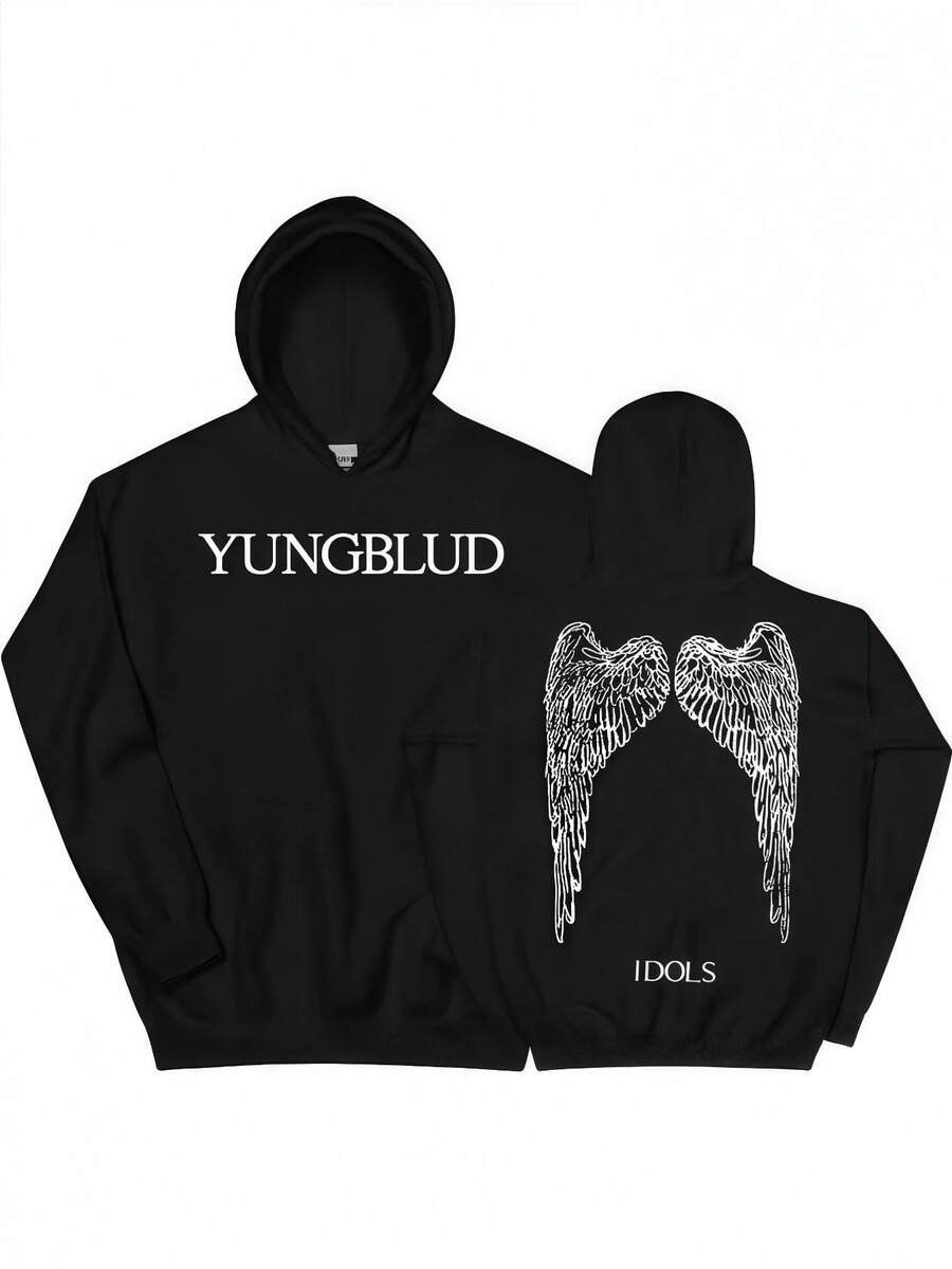 Idols Wings Hoodie YUNGBLUD Graphic Printing Sweatshirts Long Sleeve Grunge Fashion Pullovers Casual Men Women Hoodies Unisex