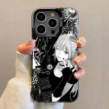 Funda para teléfono Misa D-Death N-Note para 17,16,15,14,13,12,11,Pro,Max,Plus, anti-caída, negro mate, parachoques duro - Z6 - Ver 4