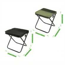 Ultralight Folding Stool Backpack: Carbon Steel Frame, 264.55 Lbs Capacity, Suitable For Camping/Picnic/Beach Relaxation, Compact And Easy To Store