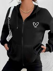 Sudadera con cremallera para mujer, ropa de otoño e invierno de talla grande, jersey informal de manga larga con hombros descubiertos, lavable a máquina