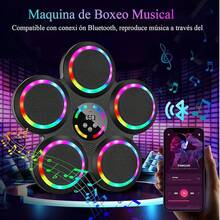 Maquina de Boxeo Musical, Music Boxing Machine con Modos y Volumen Ajustables, con Bluetooth, Apto para Adultos y Niños - Multicolor - Ver 3