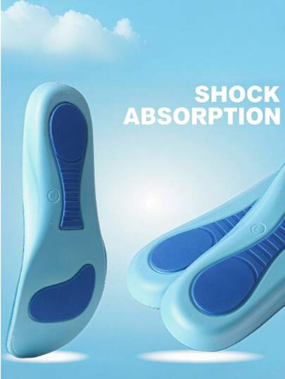 QKC 1 Unisex EVA Supportive Athletic Insoles Soft Full-Length Insoles Provide Cushioning And Breathability For All-Day Comfort. Trimmable To Fit.