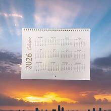 1pc 2026 Jesus Lion, 2026 New Calendar: Lion And Jesus, Classic Jesus Illustrations, Monthly Bible Verses - Multicolor - View 7