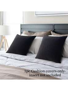 1pc (Without Pillow Insert) Velvet Striped Pattern Decorative Throw Pillow Cover, Luxury Home Decor Cushion Cover For Sofa, Bed