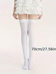 High Socks, Long Stockings, Tall Tights, Silicone Non,Slip High Knee Socks For Winter And Autumn, Cozy Socks - Black - View 12