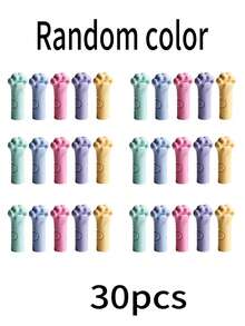30pcs Cat Shaped Pencil Caps, 2-In-1 Creative Cute Pencil Tip Protectors, School Supplies For Kids