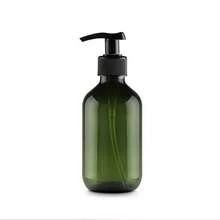 500ml Plastic Refillable Bottles For Cosmetics, Tea Color Shampoo Bottle, Body Wash Bottle, Hand Wash Bottle
