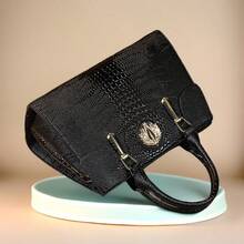 Bolso de mano con estampado de cocodrilo, bolso de hombro elegante de piel sintética con cremallera y correa ajustable para mujeres