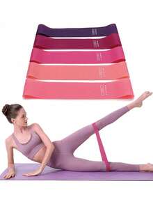 1/5PCS Yoga Resistance Bands For Full-Body Fitness, Booty, Leg, And Arm Stretching, Yoga And Pilates Workouts At Home, Portable Fitness Workout Equipment, Rubber Resistance Bands, Yoga Gym Elastic Gum Strength Pilates Crossfit Women Weight Sports(5/1pc) - Multicolor - View 11