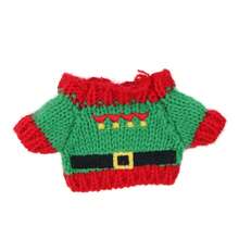 Christmas Knitted Hat, Sweater, Jeans Set, Paired With Gloves And Crossbody Bag. For Labubu, Christmas Holiday Outfit, Holiday Birthday Gift (Excluding Plush Doll)