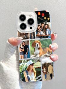 6pcs Custom Travel, Holiday & Celebration Photo Phone Case Protective Cover, Gift For Dad, Mom, Boyfriend, Girlfriend, Compatible With IPhone 11 12 13 14 15 16 Pro Max, Photo Customized Phone Case - Multicolor - View 5