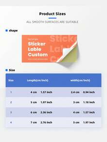 1~120pcs Custom Rectangle Stickers Personalized Sticker Logo Stickers Business Stickers Labels Postage Labels Order Stickers Wedding Stickers Party/Birthday Stickers Graduation Gift Graduate Labels/Stickers Father's Day Gift Stickers Independence Day Ideal For Wedding Favors, Baby Shower Gifts, Birthday Goodie Bags, Envelope Seals, Party Decor, Candle Jars, And DIY Crafts Paper/Vinyl/Holographic/Transparent,Office Decor