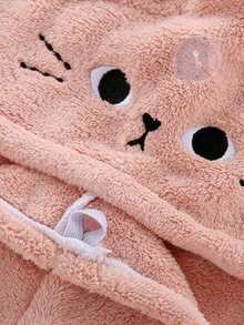 Serviette de cheveux mignonne en forme de chat pour femmes, turban en microfibre séchage rapide, serviette torsadée ultra-absorbante pour cheveux longs et bouclés, accessoire de bain et de douche doux (design de dessin animé, sans frisottis, séchage en douceur). Serviettes de douche pour salon de beauté, hôtel, sport, essentiels de la maison, serviette, soins de la peau