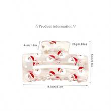 1 sztuka kwadratowa spinka do włosów z motywem świątecznym, przezroczysta spinka do włosów, kwadratowa spinka do włosów z motywem Świętego Mikołaja, spinka do włosów z motywem rekina, urocza spinka do włosów z kreskówkowym motywem, spinka do włosów z pazurami na karku, akrylowa ozdoba do włosów. Prezent świąteczny., Jesień, Włosy, Akcesoria do włosów, Akcesoria, Akcesoria do włosów dla kobiet, Podróże, Akcesoria do włosów, Akcesoria damskie, Akcesoria do włosów, Akcesoria do włosów, Narzędzia do włosów, Akcesoria do włosów, Akcesoria, Akcesoria kosmetyczne, Prezenty, Podróże, Prezenty dla kobiet, Akcesoria do włosów, Ozdoby do pończoch