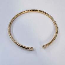 1 Peça Pulseira Leve de Strass Dourado Antigo Joia de Luxo Feminina - Pulseira de diamante único de peso pequeno - Visão 6
